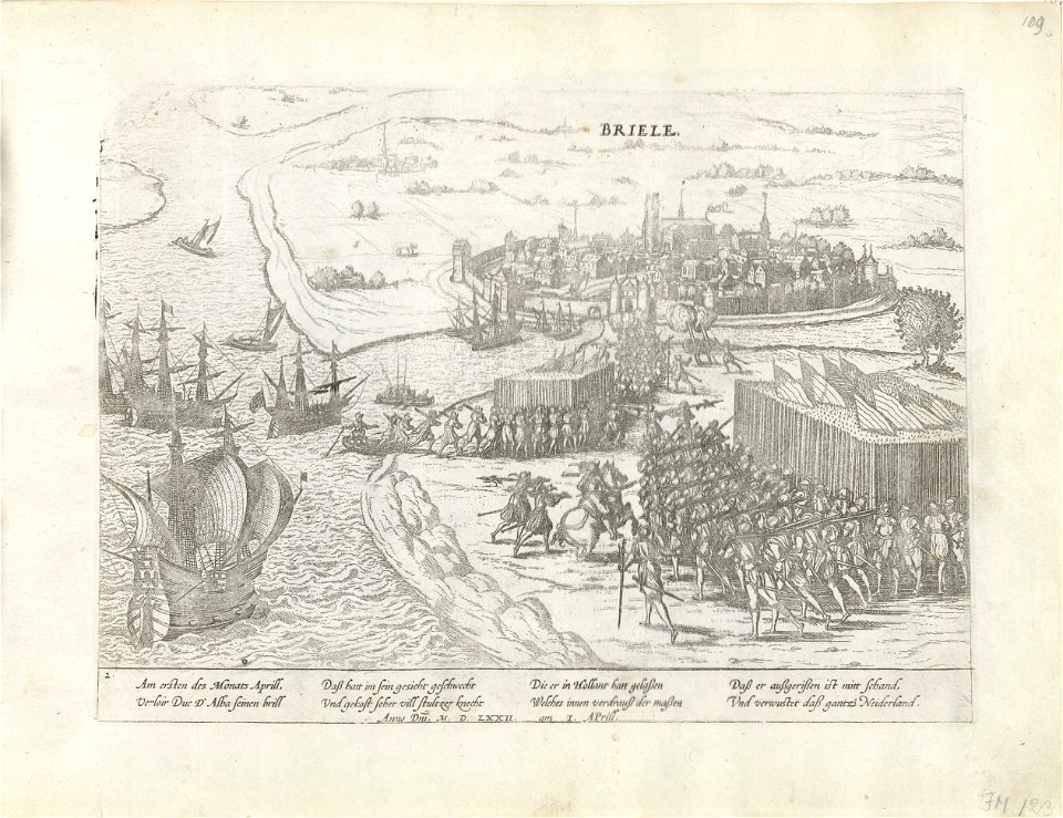 Capture of Brielle, April 1 1572 (Frans Hogenberg)