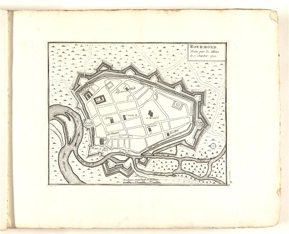 Capture of Roermond, 1702 published by Pieter Mortier (I) Rijksmuseum Amsterdam RP-P-OB-83.034-38