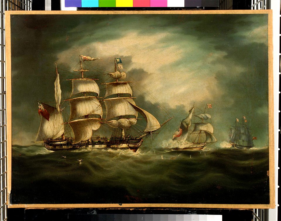 Capture of the 'Gypsy', 30 April 1812 RMG BHC0597