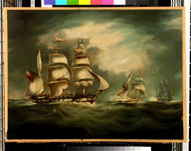 Capture of the 'Gypsy', 30 April 1812 RMG BHC0597