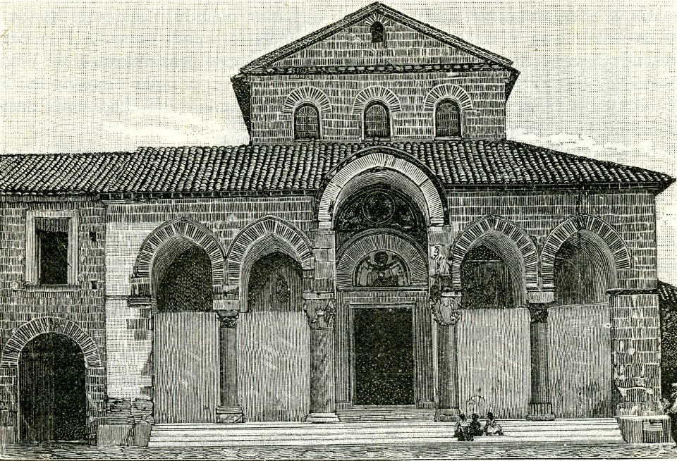 Capua prospetto esterno della basilica di Sant’Angelo in Formis