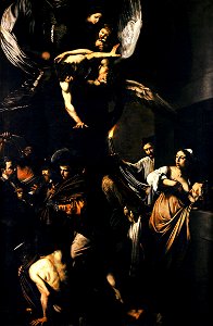 Caravaggio - Sette opere di Misericordia (1607, Naples)