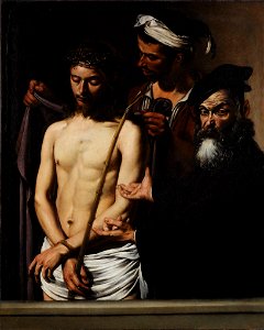Caravaggio (Michelangelo Merisi) - Ecce Homo - Google Art Project. Free illustration for personal and commercial use.