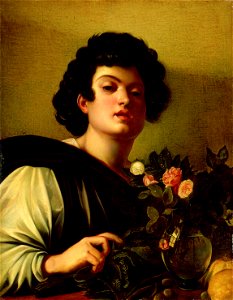Caravaggio - Boy with a Carafe of Roses, 58.1