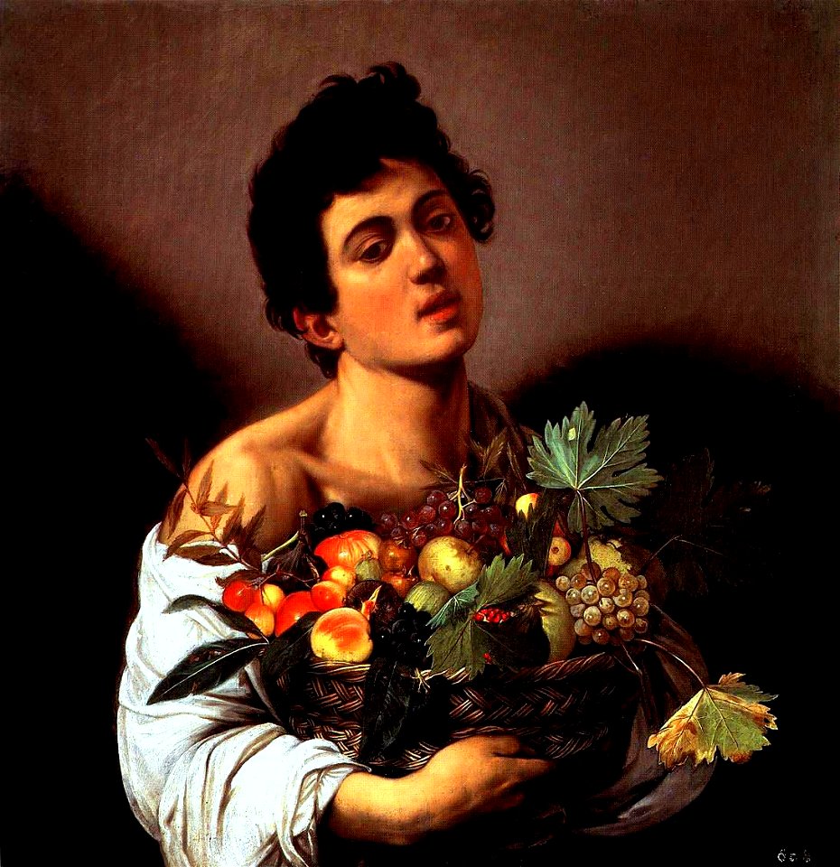 Caravaggio - Fanciullo con canestro di frutta