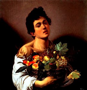 Caravaggio - Fanciullo con canestro di frutta