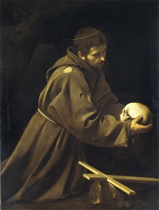 Caravaggio - St Francis in Prayer - copia
