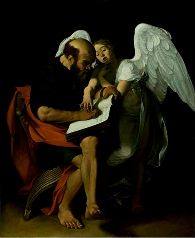 Caravaggio MatthewAndTheAngel byMikeyAngels