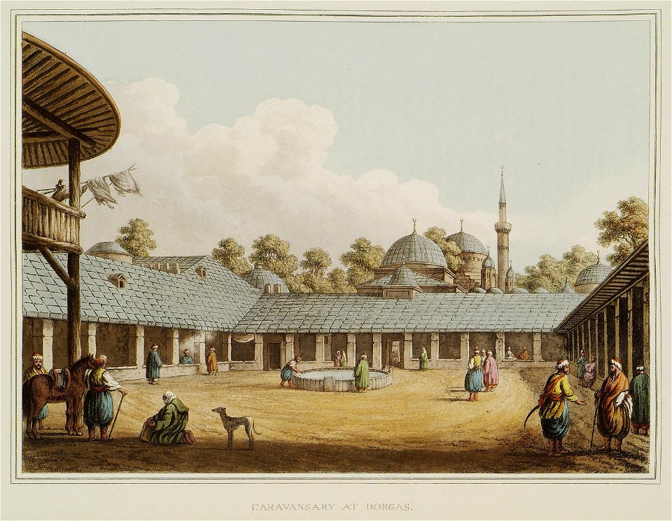 Caravansary at Borgas - Mayer Luigi - 1810