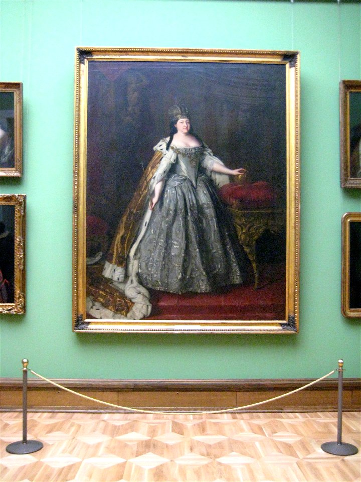 Louis Caravaque, Portrait of Empress Anna Ioannovna (1730) interior