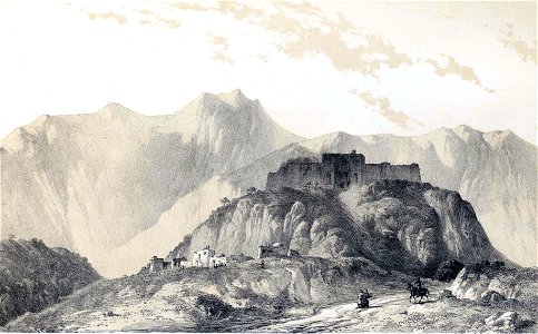 Caravanserai Hambari by Eugène Flandin