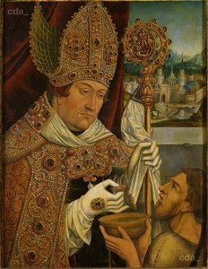 Cardinal Albrecht of Brandenburg as St Martin (DE BDDM M06065 2015-06 Overall)
