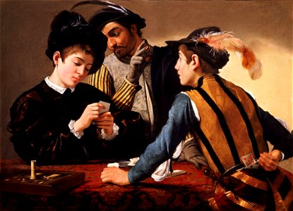 Cardsharps-Caravaggio (c.1597)
