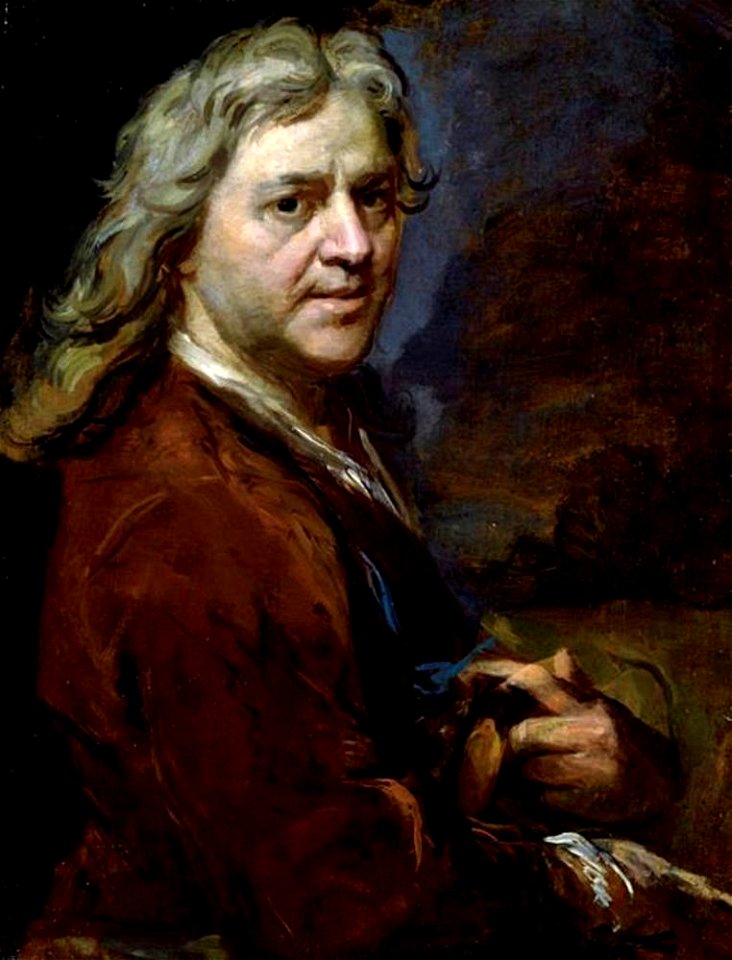 Carel de Moor (II) - Zelfportret van Carel de Moor (1655-1738) - S 4526 - Museum De Lakenhal