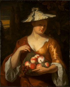 Carel de Moor - Woman with a Basket of Fruit - 64.606 - Museum of Fine Arts