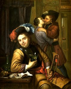 Carel de Moor Soldatenscène