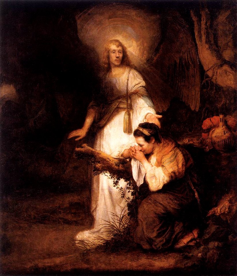 Carel Fabritius - Hagar and the Angel - WGA07722