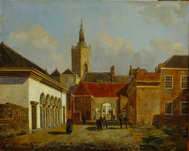 Carel Jacobus Behr, De Korte Lombardstraat, 1828
