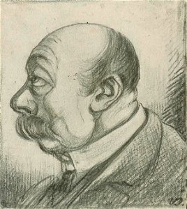 Caricature Male Head by Theo van Doesburg Centraal Museum AB4351