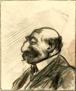 Caricature Head of a Man in Profile by Theo van Doesburg Centraal Museum AB4354