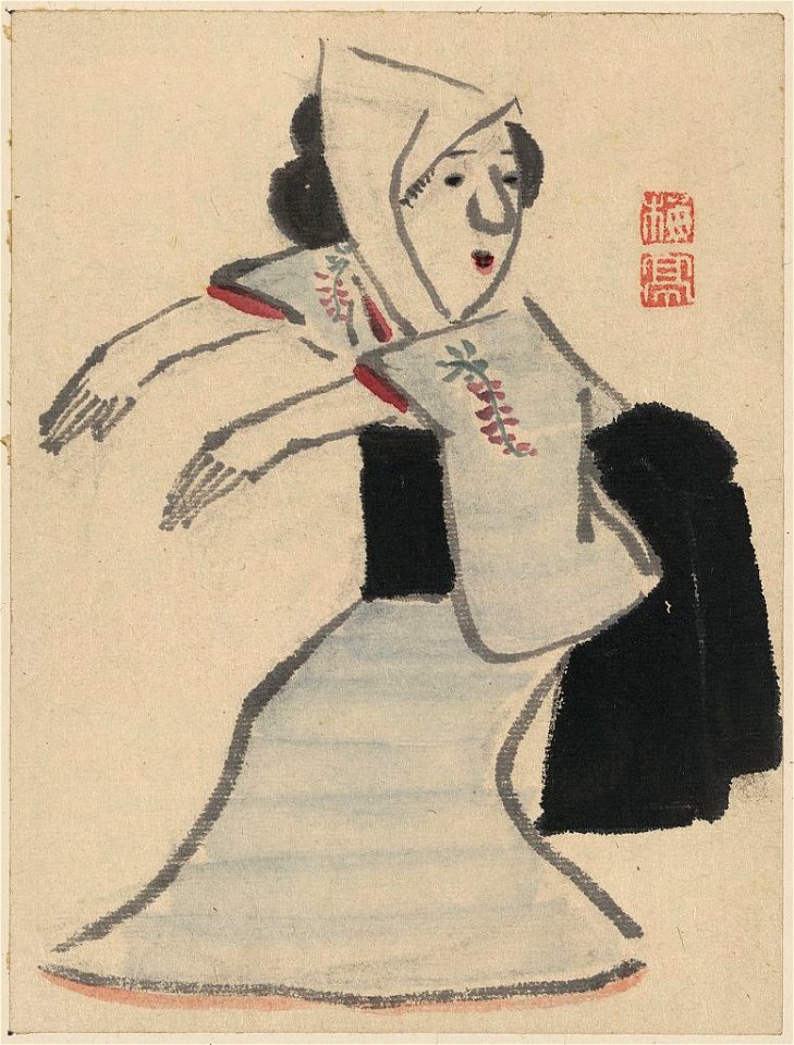 Caricature of a woman dancing LCCN2009615308
