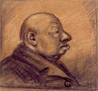 Caricature Head of a Man in Profile by Theo van Doesburg Centraal Museum AB4353