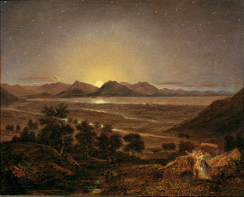 Carl Agricola - Marathon bei Mondbeleuchtung - 5108 - Österreichische Galerie Belvedere