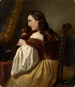 Carl Adolf Gugel Bei der Toilette