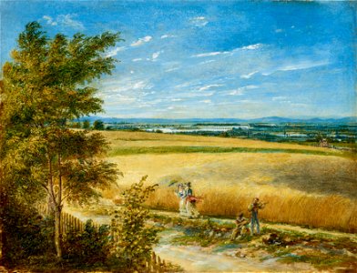 Carl Agricola - Die Donau mit der alten Reichsbrücke - 4280 - Österreichische Galerie Belvedere