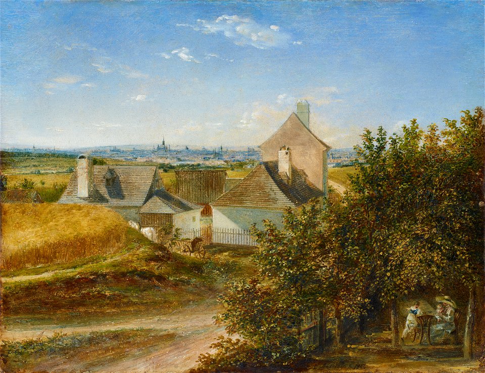 Carl Agricola - Blick auf Wien von Grinzing - 4281 - Österreichische Galerie Belvedere