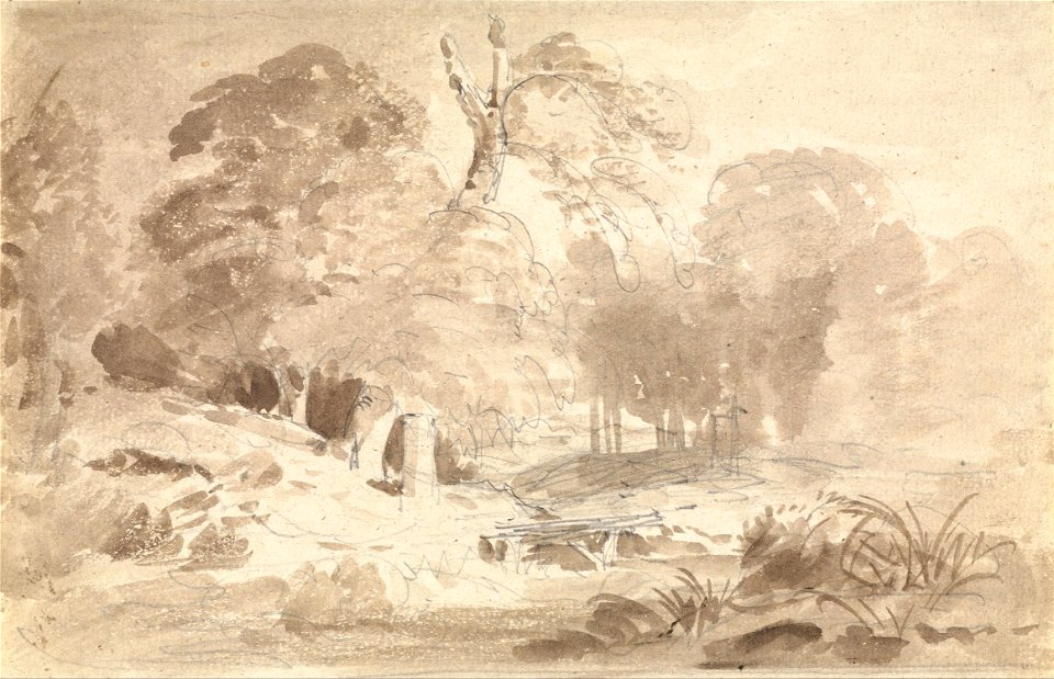 Carl Blechen - Rural landscape in the Mark Brandenburg - Google Art Project