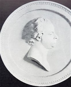 Carl August Ehrensvärd gipsrelief x JT Sergel