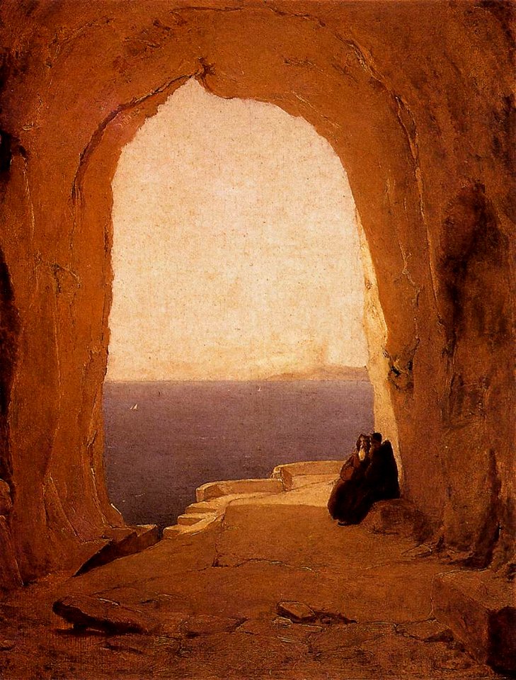 Carl Blechen - Grotto in the Gulf of Naples - WGA2243