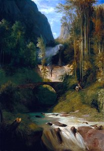 Carl Blechen - Schlucht bei Amalfi - Google Art Project