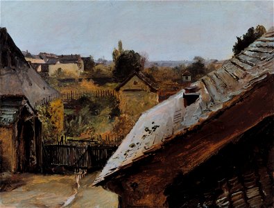 Carl Blechen - Blick auf Dächer und Gärten - Google Art Project