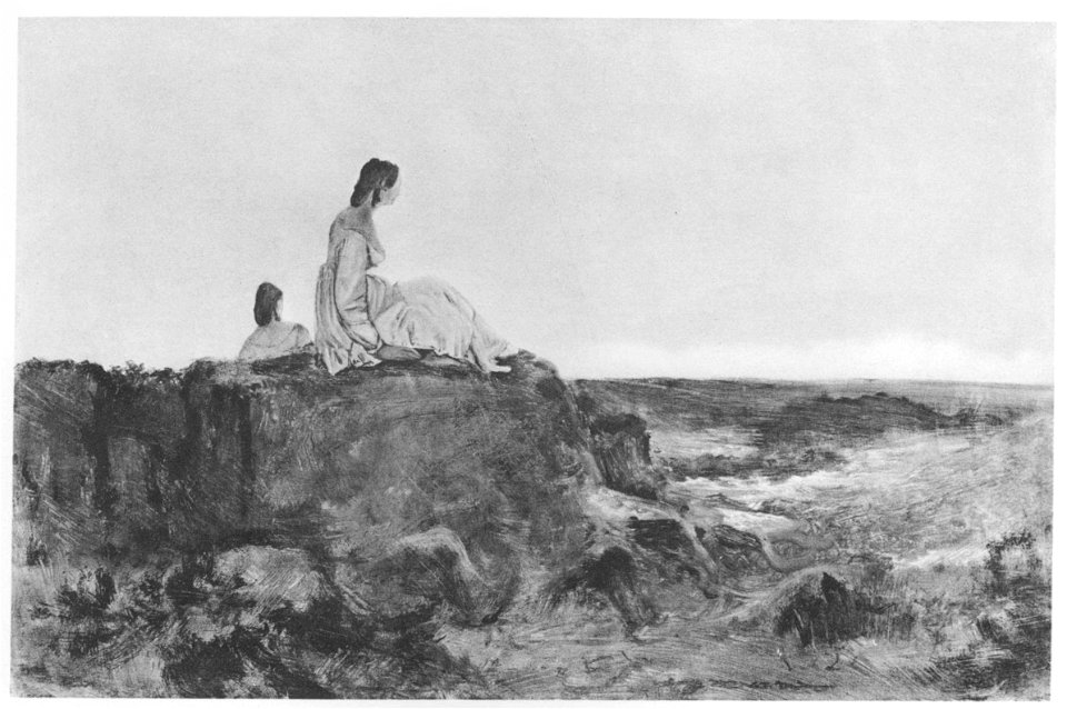 Carl Blechen Mädchen am Meeresstrand