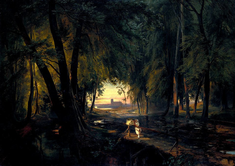 Carl Blechen - Waldweg bei Spandau - Google Art Project