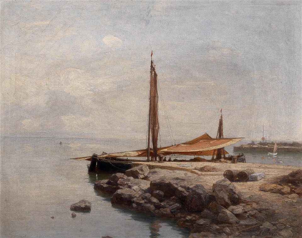 Carl Eduard Onken Motiv aus Voloska bei Abbazia