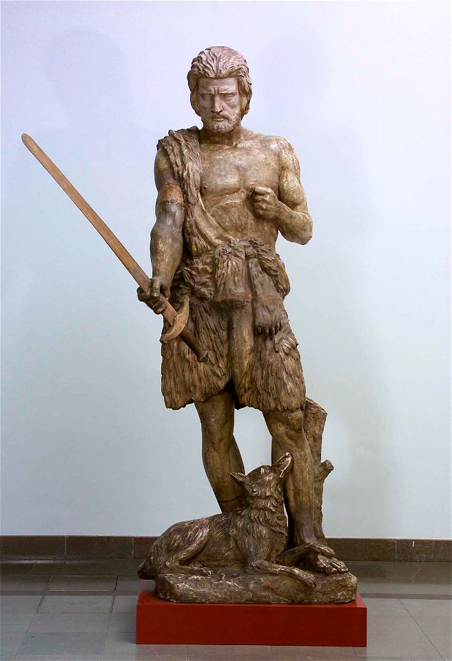 Carl Eneas Sjöstrand - Kullervo Addressing His Sword (plaster)