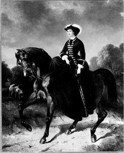 Carl Frederik Kiörboe - Eugénie (1826-1920), empress, married to Napoleon III of France - NMGrh 2045 - Nationalmuseum