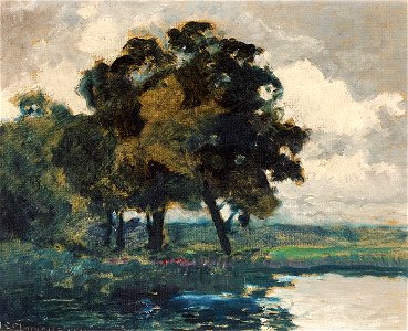 Carl Ernst Morgenstern Landschaftsstudie Buchwald bei Wolfshain