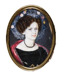 Carl Ferdinand Stelzner - Ulrika Dahlman m. Camitz, Canoness - NMB 1469 - Nationalmuseum