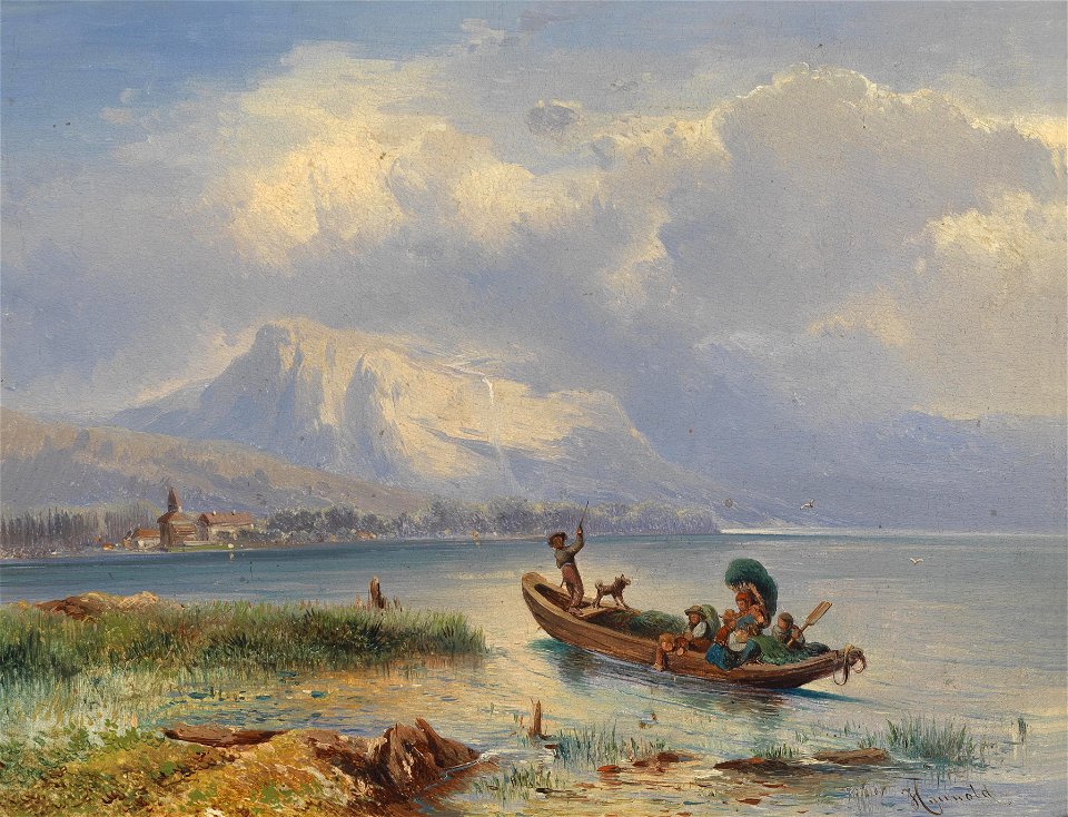 Carl Franz Emanuel Haunold Heimkehr nach der Heuernte