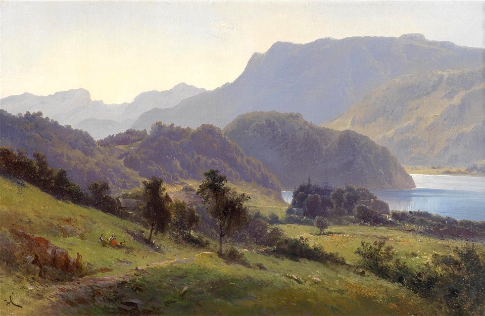 Carl Franz Emanuel Haunold Partie am Wolfgangsee
