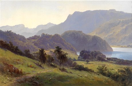 Carl Franz Emanuel Haunold Partie am Wolfgangsee