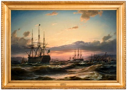 Carl Frederik Sørensen - Swedish Men-of-war off Älvsborg - NM 1282 - Nationalmuseum
