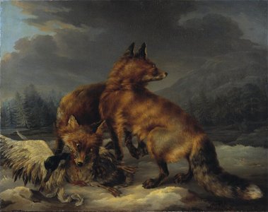 Carl Frederik Kiörboe - Two Foxes - NM 4838 - Nationalmuseum