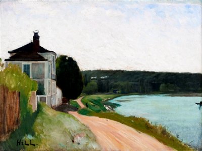 Carl Fredrik Hill - Villa at Seine, Bois-le Roi. Fontainebleau - Google Art Project