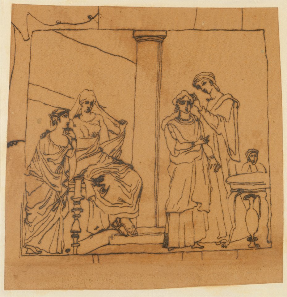 Carl Fredrik Hill Composition with Copied Figures Thielska 124c