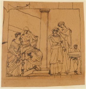 Carl Fredrik Hill Composition with Copied Figures Thielska 124c